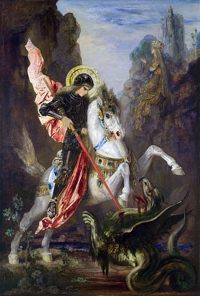 Gustave Moreau (1826–1898), Św. Jerzy i smok, 1889-90 Św. Jerzy i smok